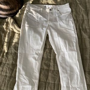 Everlane white slim boy jean